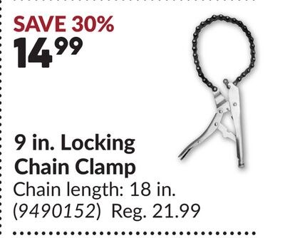 9 in. Locking Chain Clamp