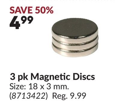 3 pk Magnetic Discs