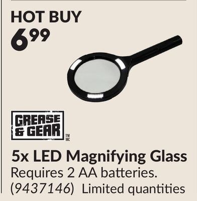 5x LED Magnifying Glass