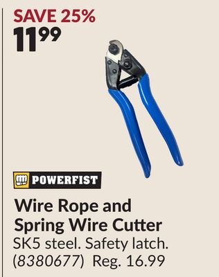 Wire Rope and Spring Wire Cutter
