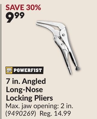 7 in. Angled Long-Nose Locking Pliers