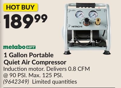 1 Gallon Portable Quiet Air Compressor