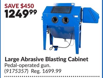 Large Abrasive Blasting Cabinet