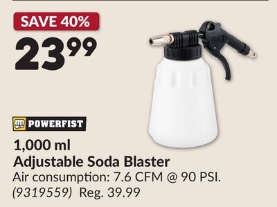 1,000 ml Adjustable Soda Blaster