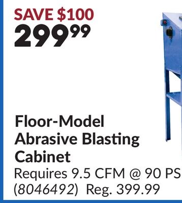 Floor-Model Abrasive Blasting Cabinet