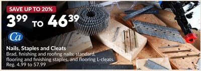 Nails, Staples and Cleats