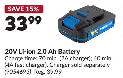 20V Li-ion 2.0 Ah Battery