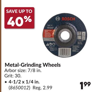 4-1/2 x 1/4 in. Metal-Grinding Wheels