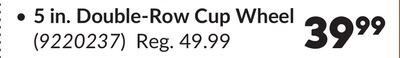 5 in. Double-Row Cup Wheel