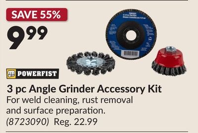 3 pc Angle Grinder Accessory Kit