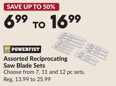Assorted Reciprocating Saw Blade Sets