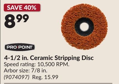 4-1/2 in. Ceramic Stripping Disc