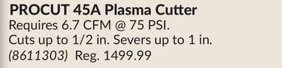 PROCUT 45A Plasma Cutter