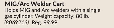 MIG/Arc Welder Cart