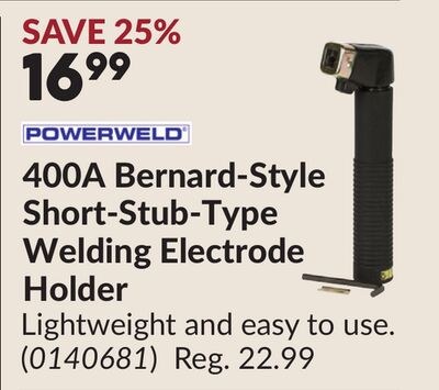 POWERWELD 400A Bernard-Style Short-Stub-Type We…