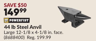 44 lb Steel Anvil