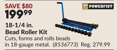18-1/4 in. Bead Roller Kit
