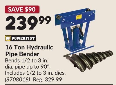 16 Ton Hydraulic Pipe Bender