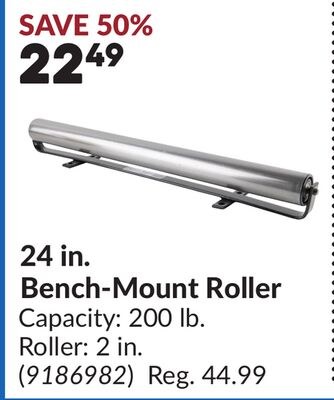 24 in. Bench-Mount Roller