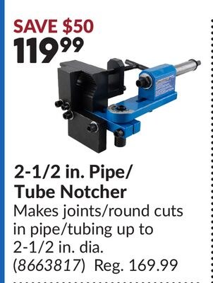 2-1/2 in. Pipe/Tube Notcher