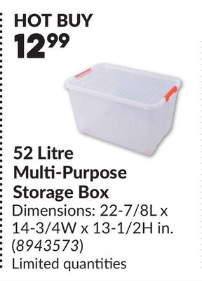 52 Litre Multi-Purpose Storage Box