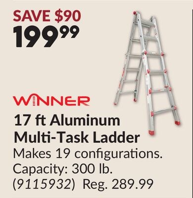 17 ft Aluminum Multi-task Ladder