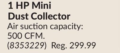 1 HP Mini Dust Collector