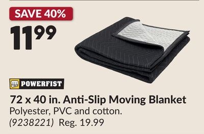 72 x 40 in. Anti-Slip Moving Blanket