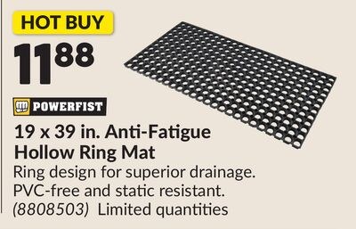19 x 39 in. Anti-Fatigue Hollow Ring Mat
