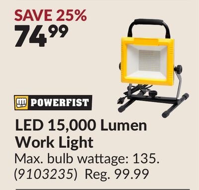 LED 15,000 Lumen Work Light