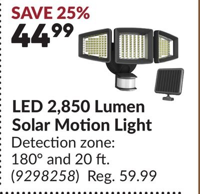 LED 2,850 Lumen Solar Motion Light