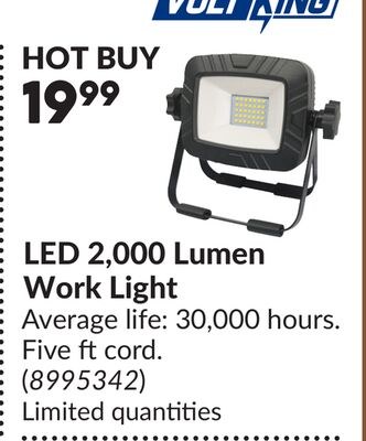 LED 2,000 Lumen Work Light