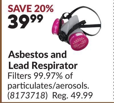Asbestos and Lead Respirator