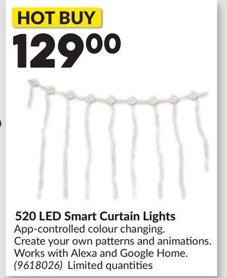 520 LED Smart Curtain Lights