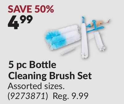 5 pc Bottle Cleaning Brush Set
