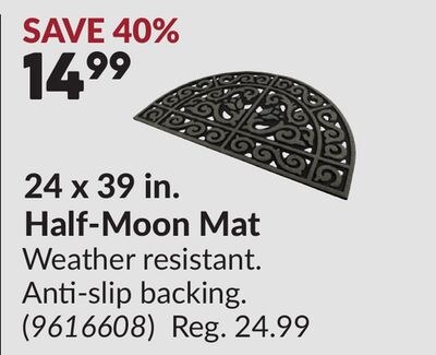 24 x 39 in. Half-Moon Mat