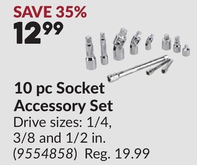 10 pc Socket Accessory Set