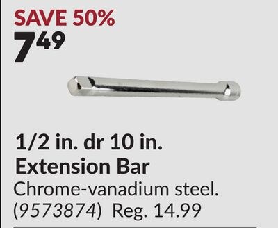 1/2 in. dr 10 in. Extension Bar