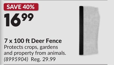 7 x 100 ft Deer Fence