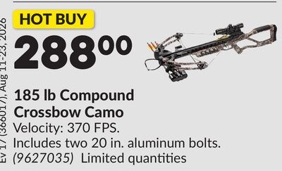 185 lb Compound Crossbow Camo