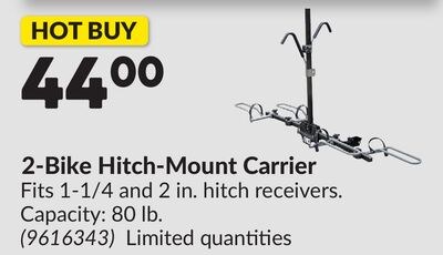 2-Bike Hitch-Mount Carrier