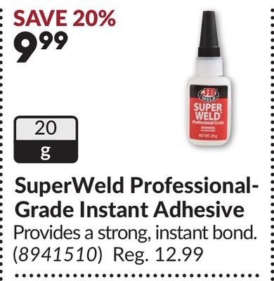 SuperWeld Professional- Grade Instant Adhesive