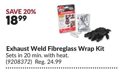 Exhaust Weld Fibreglass Wrap Kit
