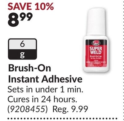 Brush-On Instant Adhesive