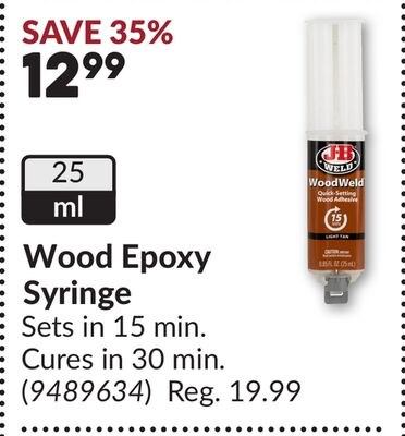 Wood Epoxy Syringe