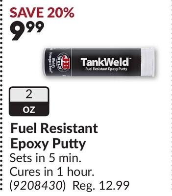 Fuel Resistant Epoxy Putty