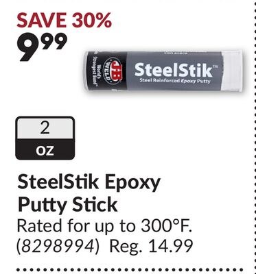 SteelStik Epoxy Putty Stick