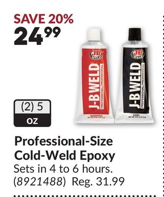Professional-Size Cold-Weld Epoxy