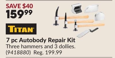 TITAN 7 pc Autobody Repair Kit