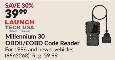 Millennium 30 OBDII/EOBD Code Reader